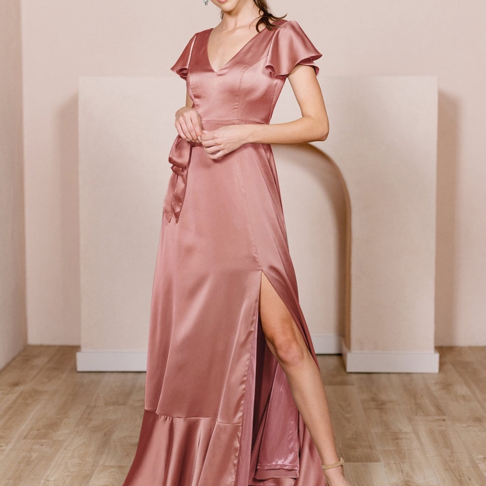 Revelry Thalia Satin Dress